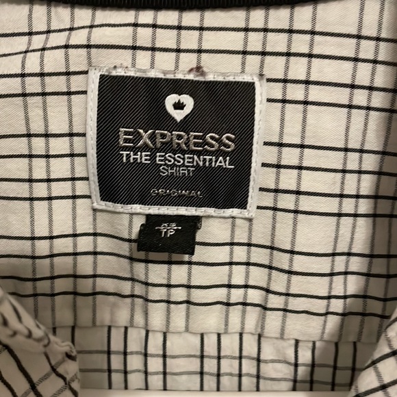 Express - The Essential Shirt - Striped Button Up Collared Dress Shirt - XS - Picture 2 of 3